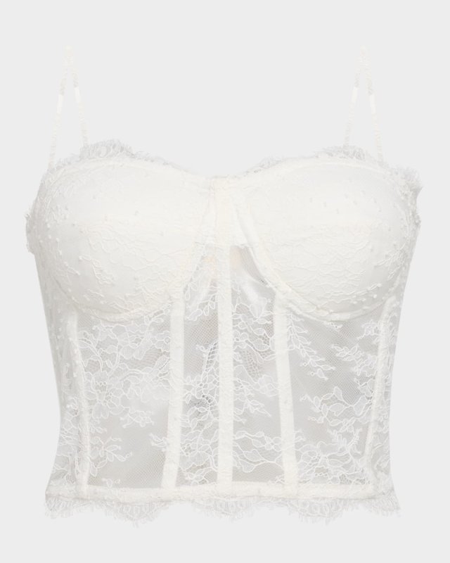 Enya Chantilly Lace Bustier